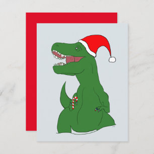 Dinosaur Christmas Holiday Card