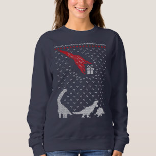 Dinosaur Christmas Present Sweatshirt