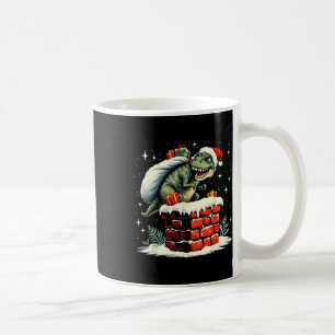 Dinosaur Christmas Santa Xmas  Coffee Mug
