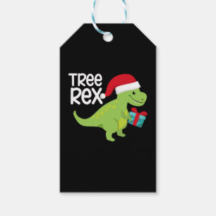Dinosaur Christmas Tree Rex Gift Tags