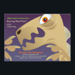 Dinosaur Closeup Birthday Party Invitation<br><div class="desc">This "scary" dinosaur, with big eyes and a huge jaw invites you to a roaring good time. A great dinosaur invitation for an older child. The card is easy to customize with your wording, font, font colour and choice of six paper types. Not exactly what you're looking for? All our...</div>