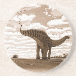 Dinosaur Coaster Brontosaurus Sepia Gregory Paul