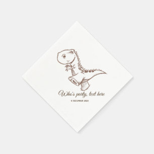 dinosaur,  Cocktail Paper Napkins