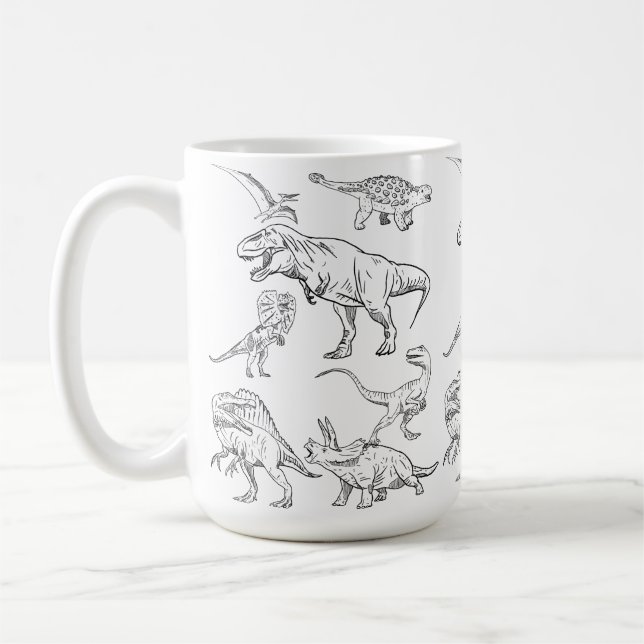 dinosaur coffee mug (Left)