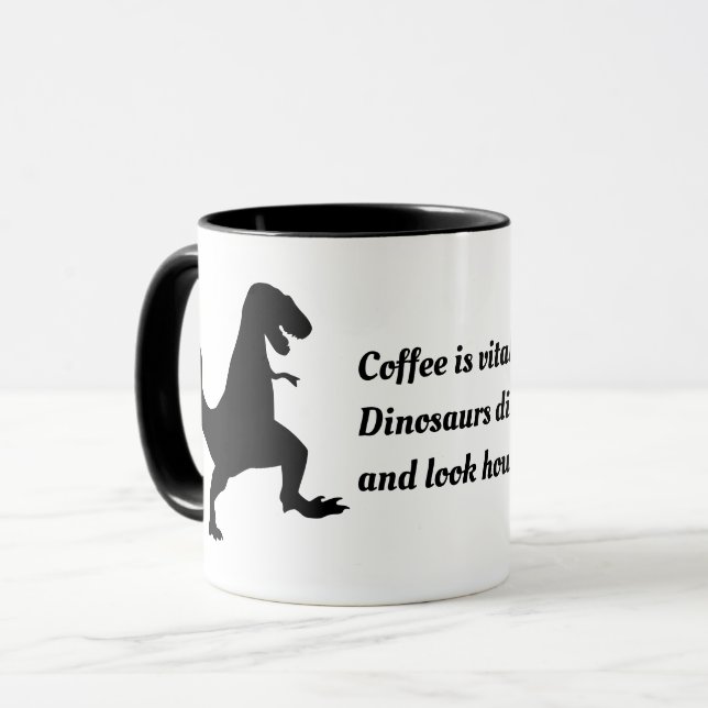 Dinosaur coffee mug (Front Left)