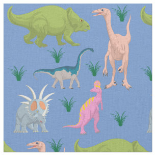 Dinosaur colourful kids baby children nursery fabric
