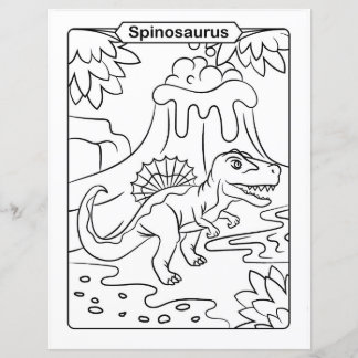 Dinosaur Colouring Page - Spinosaurus