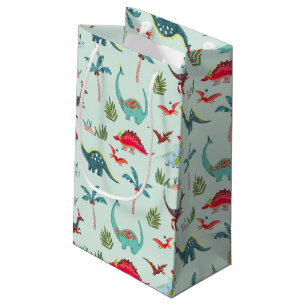 Dinosaur Cute blue Kids Small Gift Bag