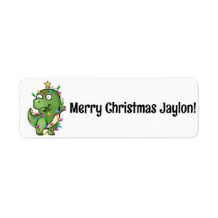 Dinosaur dab dancing to his favourite Christmas so