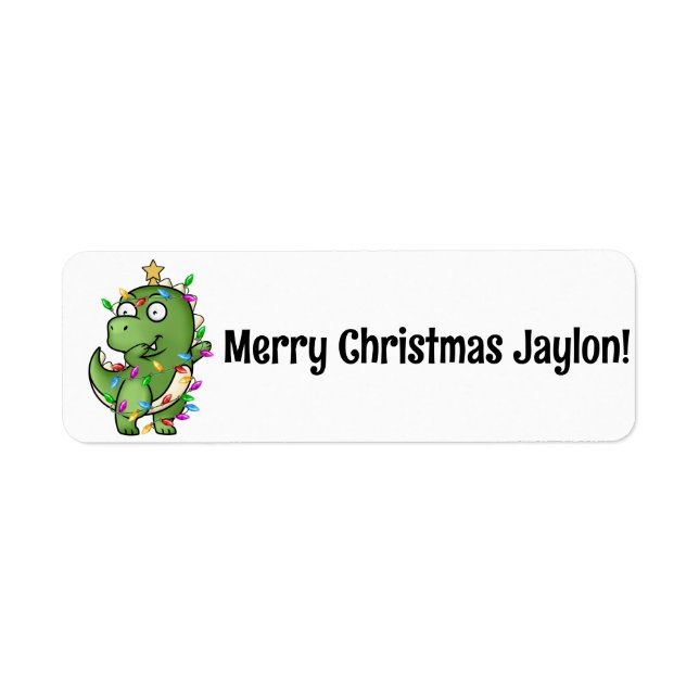 Dinosaur dab dancing to his favourite Christmas so (Front)
