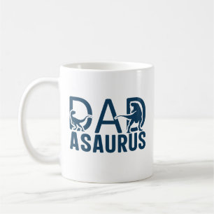 Dinosaur Dad Dad Asaurus Dino Lover T Rex Dad Dino Coffee Mug