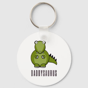 Dinosaur Daddysaurus Daddy Fathers Day Family Gift Keychain