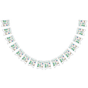 Dinosaur Dino 1st Birthday Party Bunting Flags