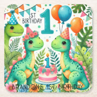 Dinosaur Dino 1st Birthday Party