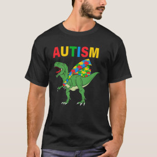 Dinosaur Dino Autism Child Awareness Choose Kindne T-Shirt