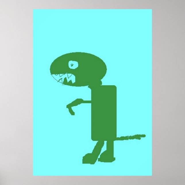 Dinosaur Dino, Extra Large Poster, Kids Art Poster (Front)