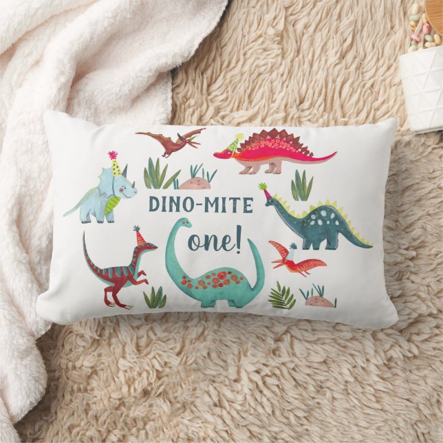 Dinosaur dino-mite one lumbar pillow (Blanket)