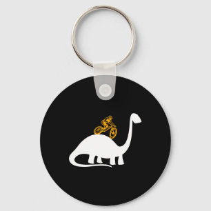 Dinosaur Dino T-rex Mtb Biking Mountain Bike Cloth Keychain