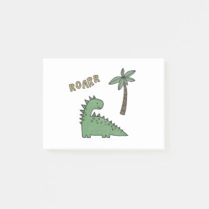 Dinosaur drawing post-it notes