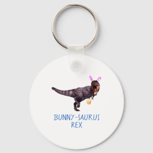 Dinosaur Easter Bunny T Rex Tyrannosaurus Funny T Keychain
