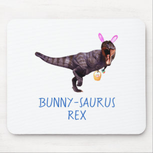 Dinosaur Easter Bunny T Rex Tyrannosaurus Funny T  Mouse Pad