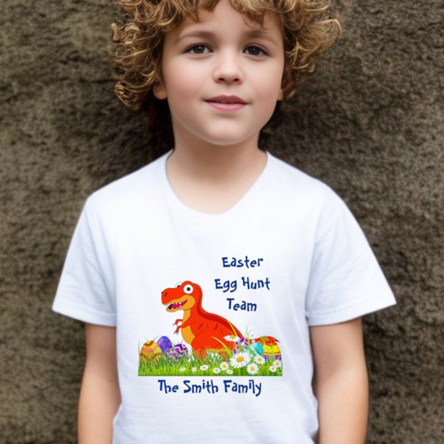 Dinosaur Easter Egg Hunt Team  T-Shirt (Creator Uploaded)