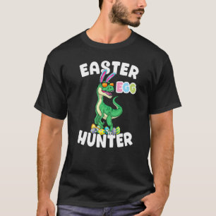 Dinosaur Easter Egg Hunter Velociraptor Bunny Egg  T-Shirt