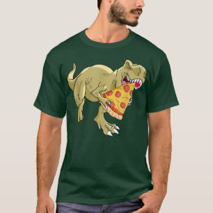 Dinosaur Eating Pizza Pizzasaurus TRe Pizza Lovers T-Shirt