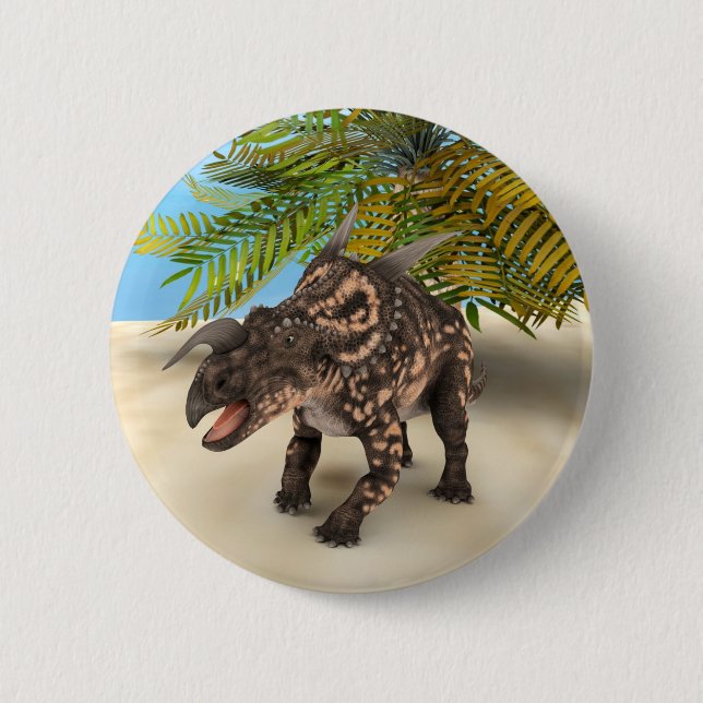 Dinosaur Einiosaurus 2 Inch Round Button (Front)