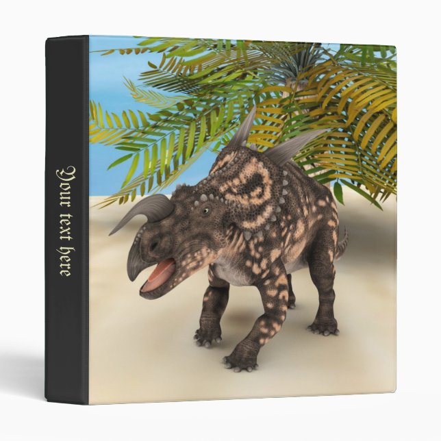 Dinosaur Einiosaurus Binder (Front/Spine)