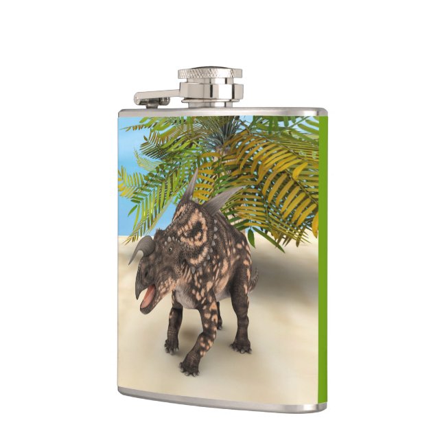 Dinosaur Einiosaurus Hip Flask (Left)
