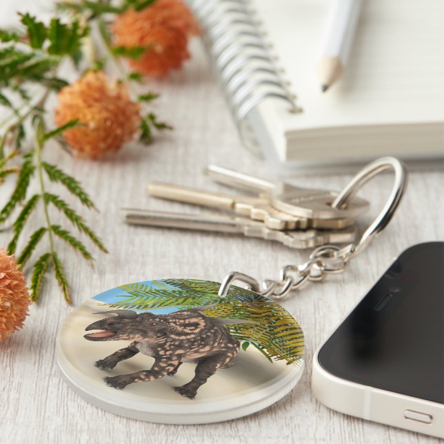Dinosaur Einiosaurus Keychain (Front Right)