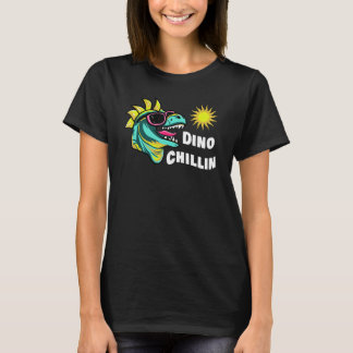 Dinosaur Enjoying The Sunshine In Sunglasses Fun R T-Shirt