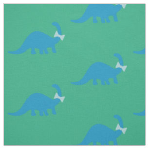 Dinosaur Fabric l Cute Blue Green Pattern