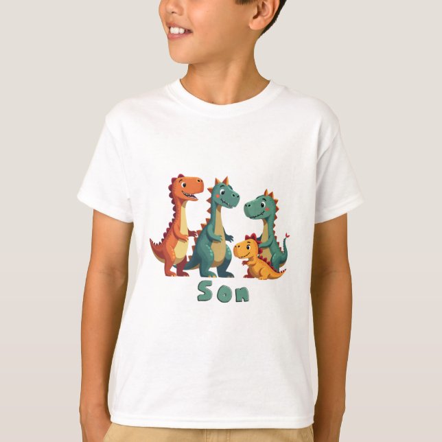 Dinosaur Family T-Shirt (son) (Front)