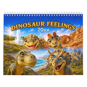 Dinosaur Feelings: Cute & Colourful Kids’ Dino Calendar