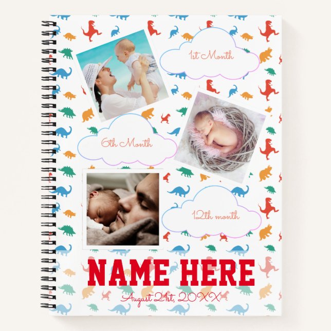 Dinosaur fête d'anniversaire Livre d'or (Devant)