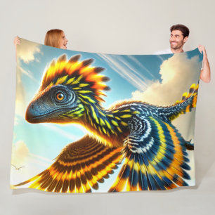 Dinosaur fleece blanket