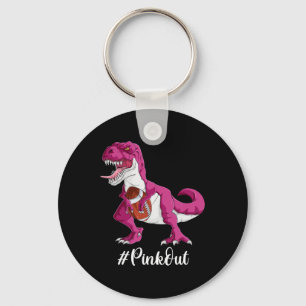 Dinosaur Football Boys Keychain