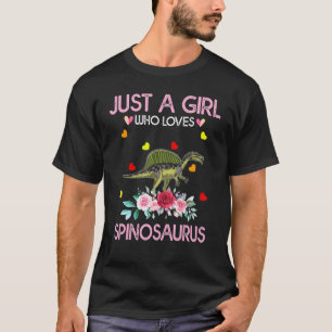 Dinosaur For Women Just A Girl Who Loves Spinosaur T-Shirt