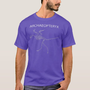 Dinosaur Fossil Skeleton Archaeoptery  T-Shirt