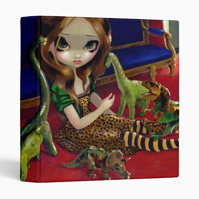 Dinosaur Friends III BINDER fantasy lowbrow art (Front/Spine)