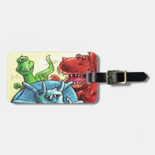 Dinosaur Friends Luggage Tag