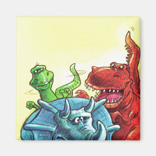 Dinosaur Friends Magnet