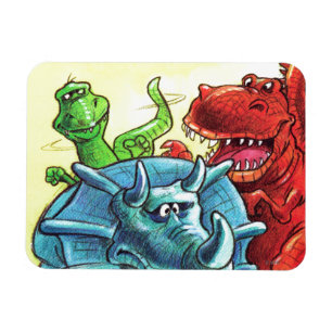 Dinosaur Friends Magnet