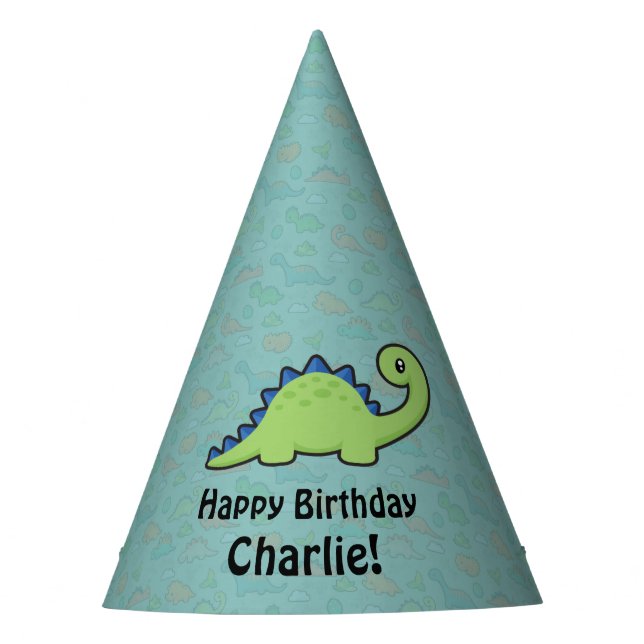 Dinosaur Fun Party Hat (Front)