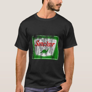 Dinosaur Gas Station Vintage Retro Mens Womens And T-Shirt