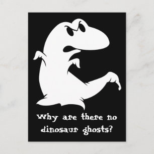 Dinosaur Ghost Postcard