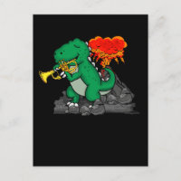 Dinosaur Gift Kids Trumpet Music Big Band Trumpet