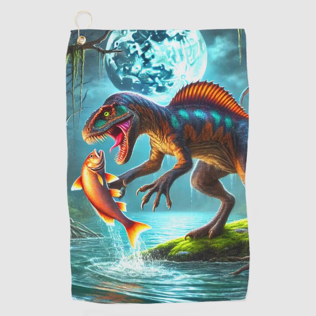 Dinosaur Golf Towel (Front)